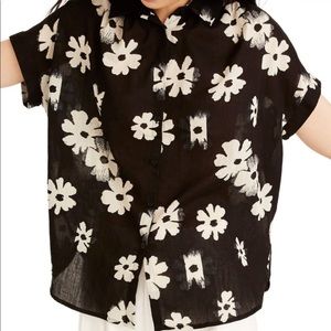 Madewell central floral print shirt